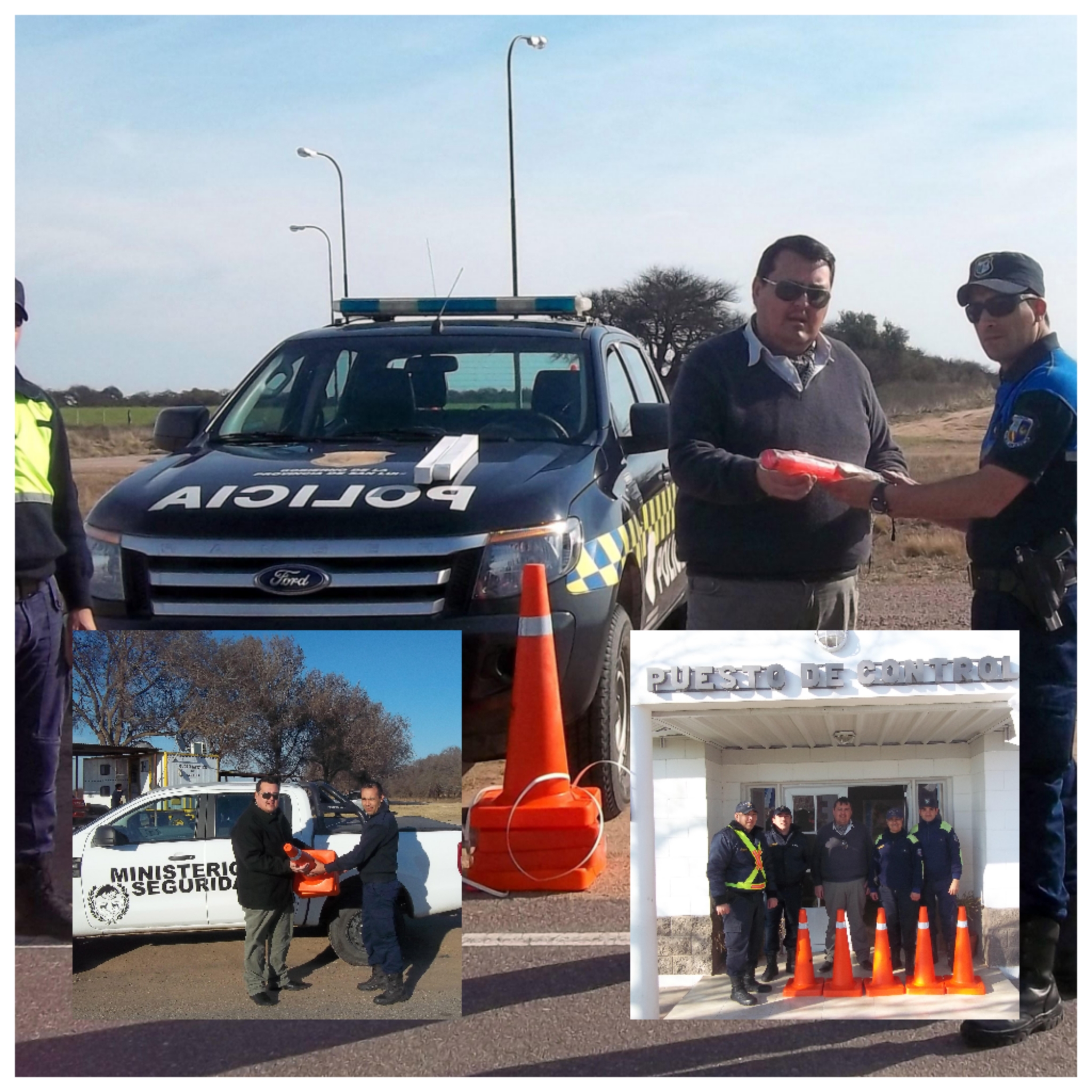 Entregaron materiales a la Policía Caminera