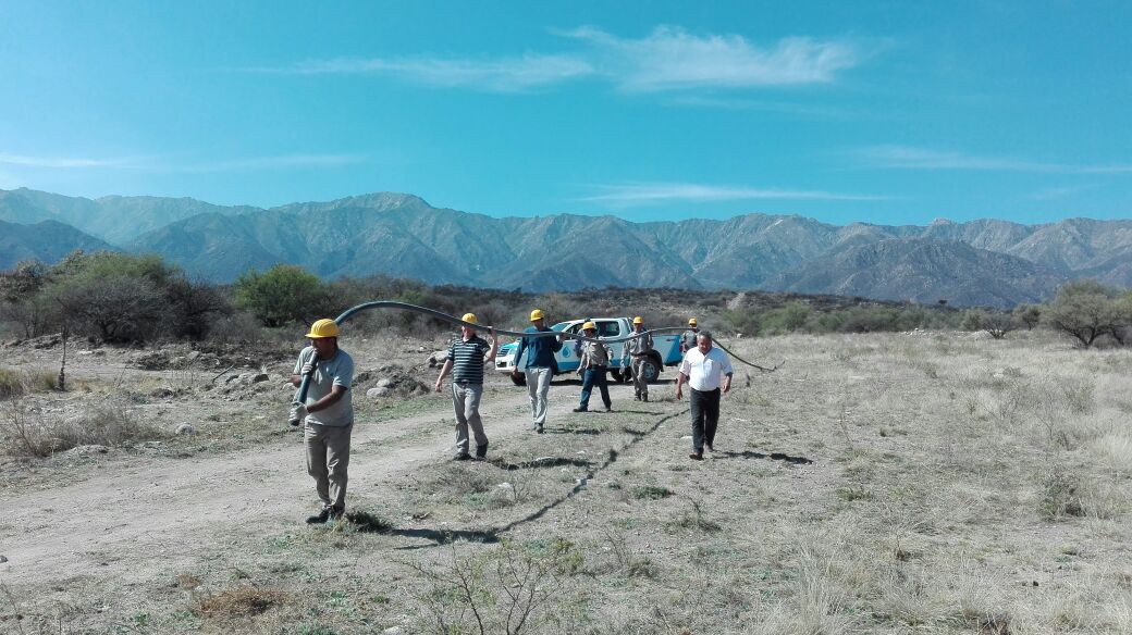 San Luis Agua construye un nuevo acueducto en Los Molles