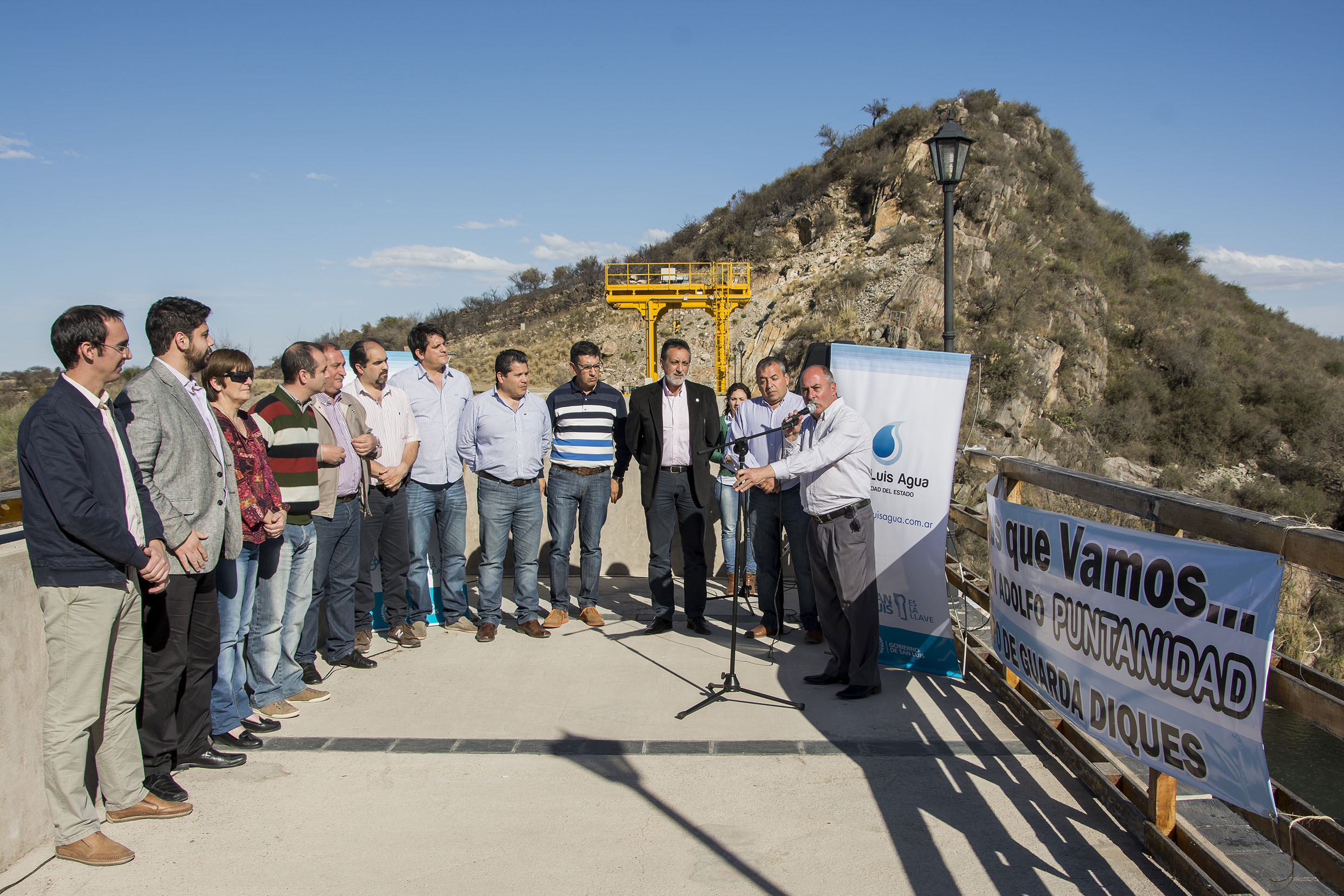 Eduardo Gomina asumió como guardadique del nuevo embalse La Estrechura