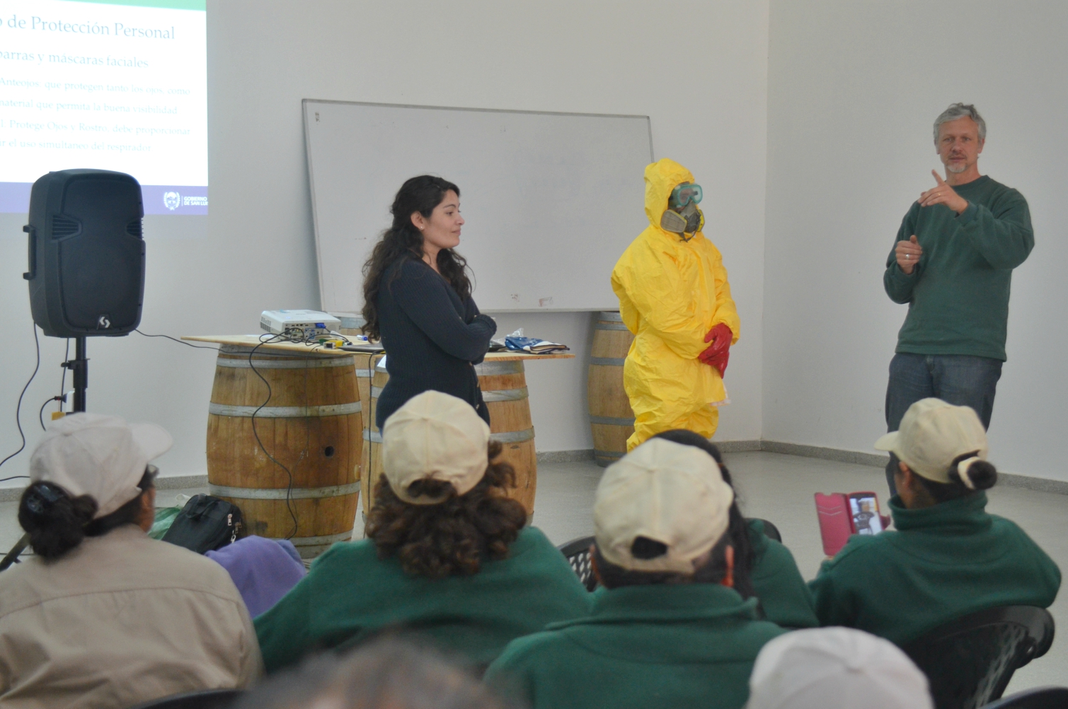 Capacitaron a trabajadores del sector agropecuario en seguridad laboral