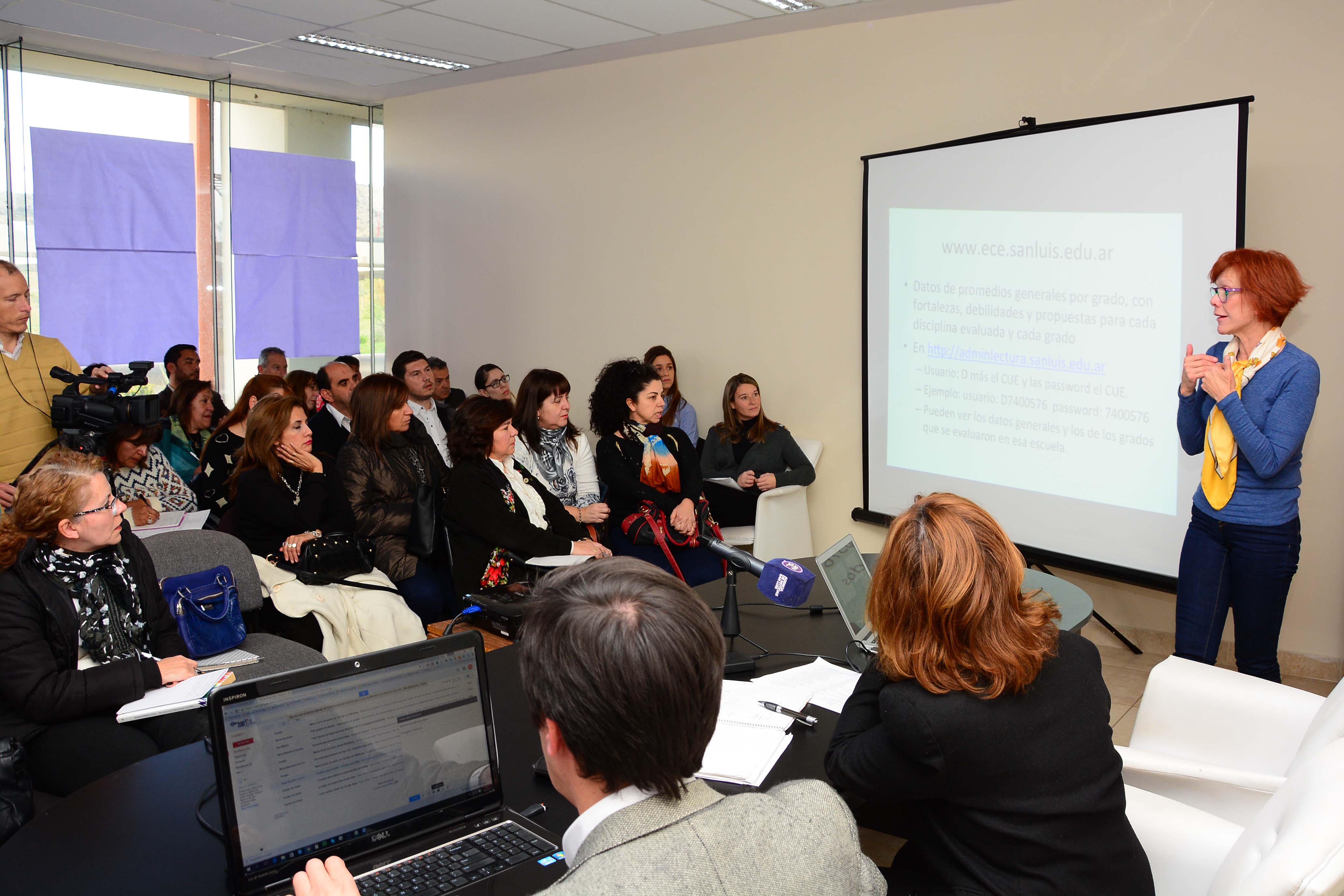 Los directores de las escuelas que participaron de la ECE recibieron los resultados