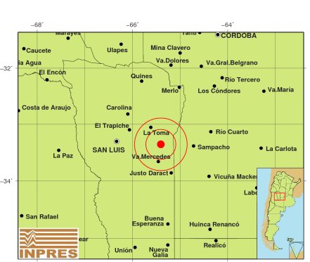 Un fuerte sismo sacudió a la provincia
