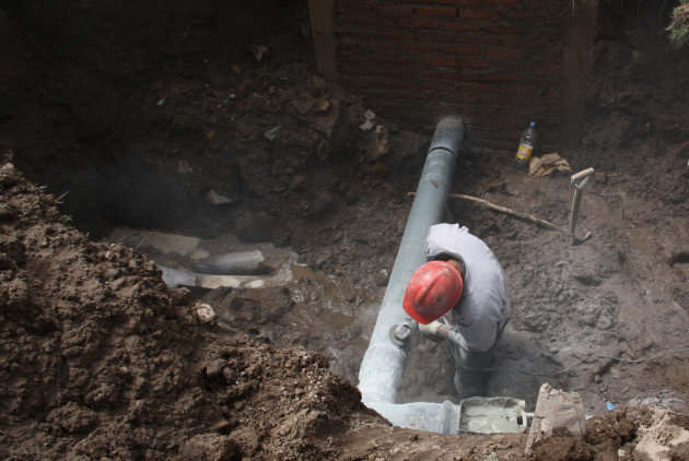 La rotura se encuentra en la zona de Julio A. Roca y Presidente Perón.