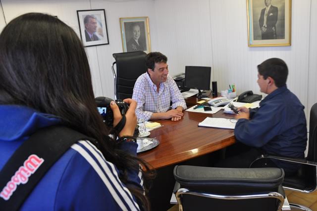 Alumnos de la comunidad huarpe entrevistaron al ministro Orlando