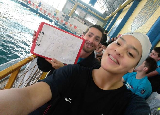 Valentina Arce consiguió un nuevo récord nacional en espalda