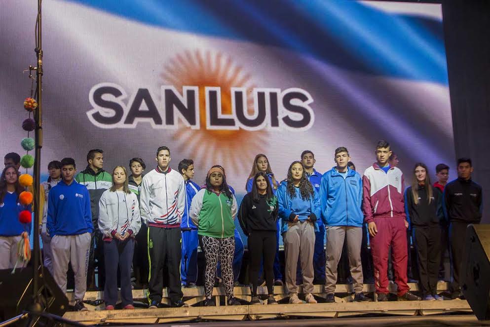 San Luis, presente en la inauguración de los Juegos Evita 2016