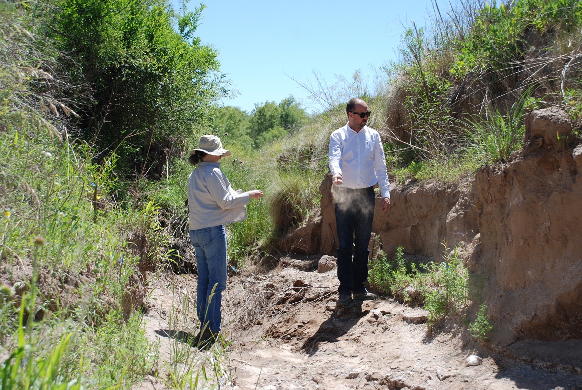 Cuenca del Morro: el ministro Moleker recorrió la zona afectada