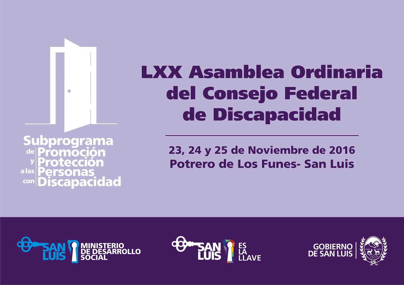 Asamblea Ordinaria del Consejo Federal de Discapacidad en San Luis