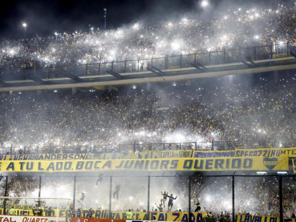 Luego del triunfo, los hinchas de Boca festejan su día