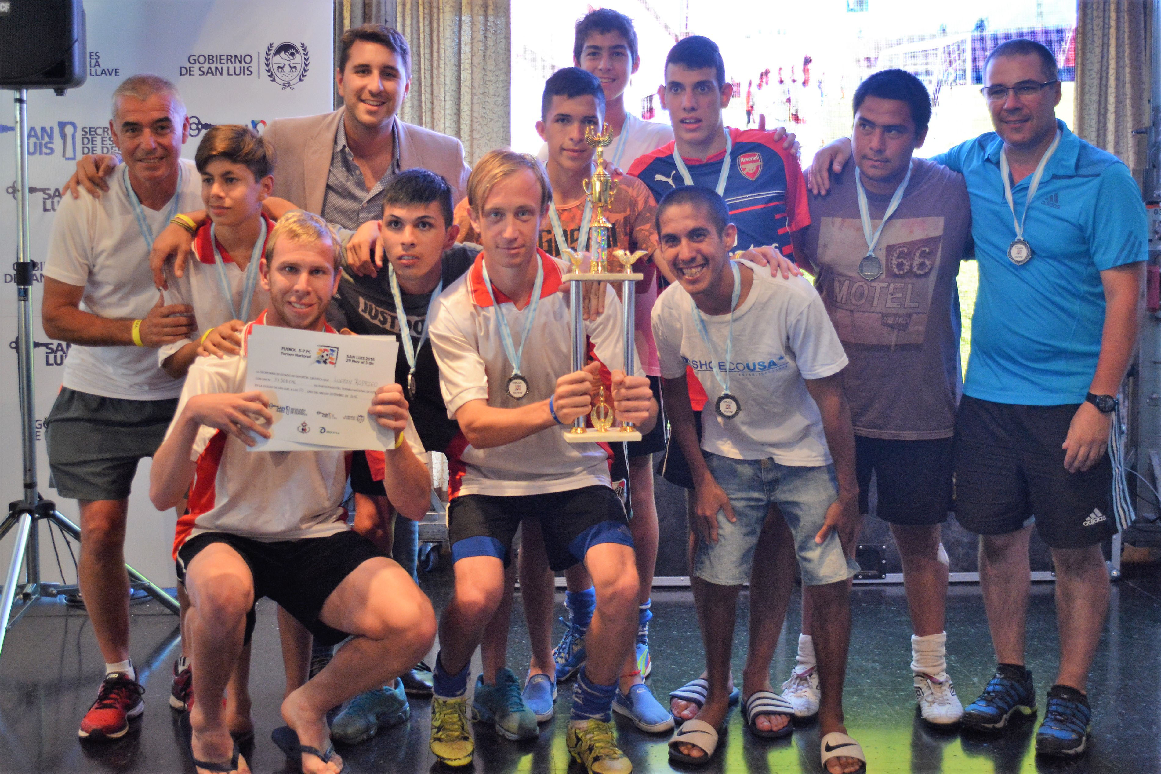 Terminó con éxito el Nacional de fútbol para personas con parálisis cerebral