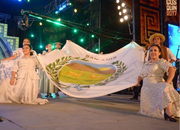 La delegación de San Luis brilló en Cosquín este domingo.