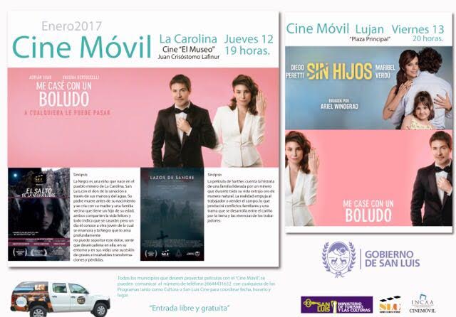 El cine móvil llega este jueves a La Carolina y el viernes estará en Luján