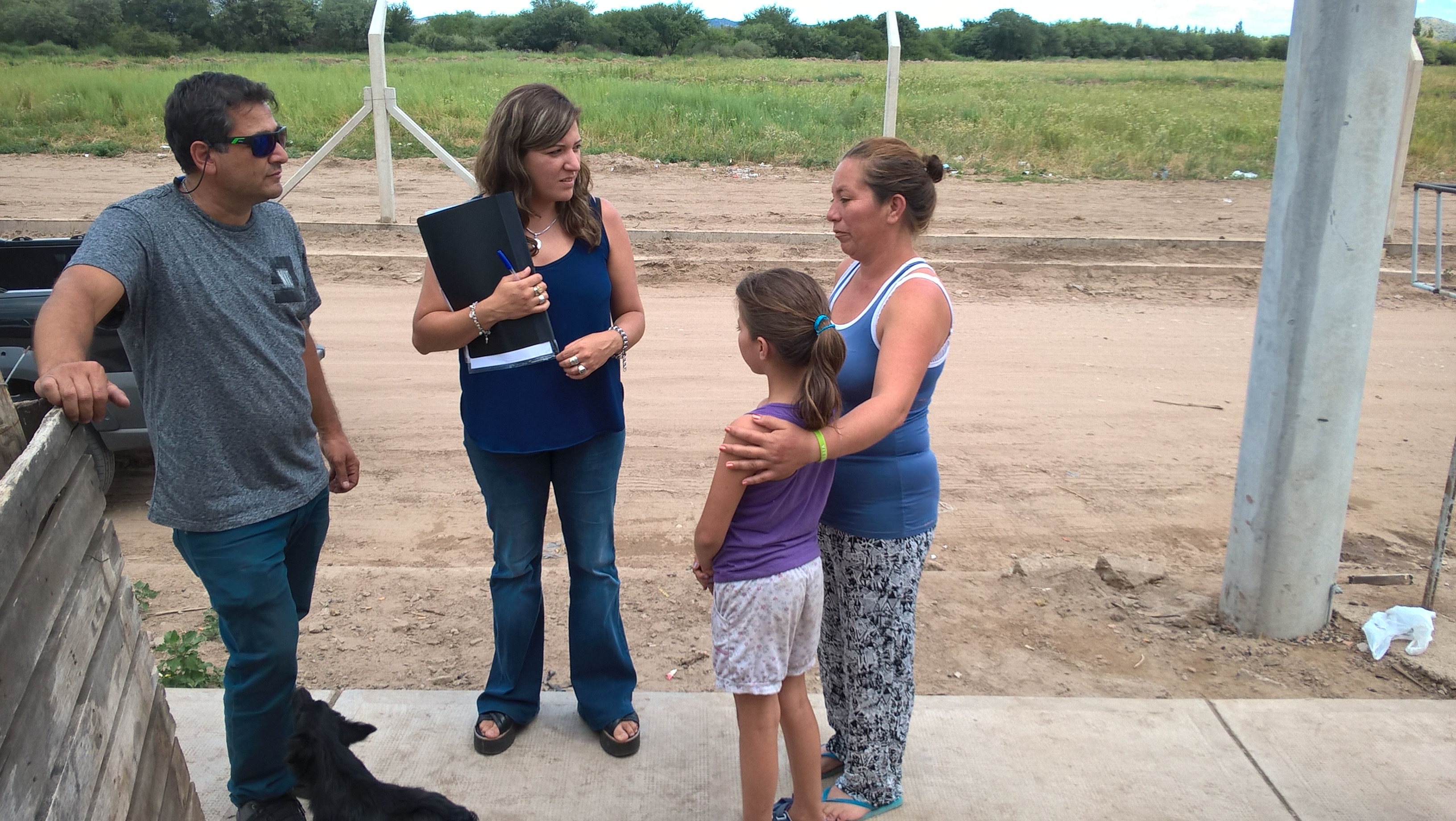 Asistencia a familias afectadas por el temporal