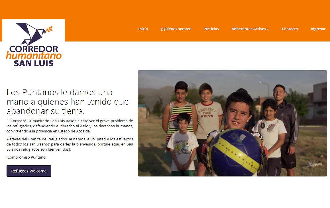 Presentan una web para colaborar con los refugiados