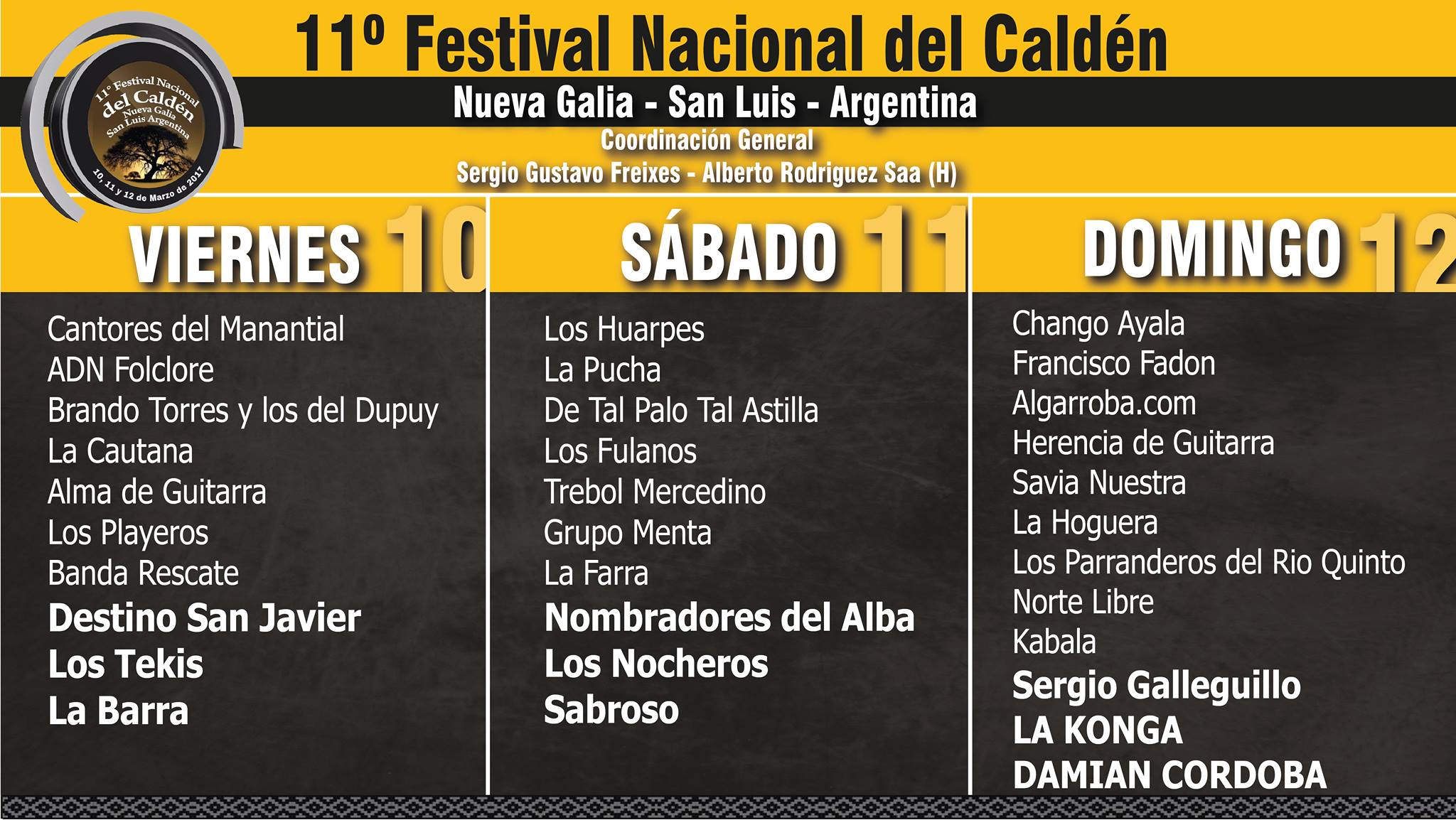 Todo listo para el Festival Nacional del Caldén en Nueva Galia