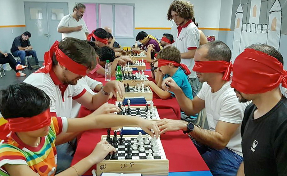 Comenzó el Torneo Gran Prix Puntano de Ajedrez a Ciegas