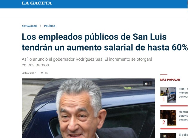 La Gaceta de Tucumán. 