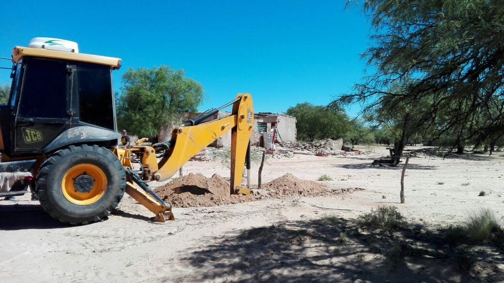 Avanzan las obras de provisión de agua para El Mataco y Campo Antuna