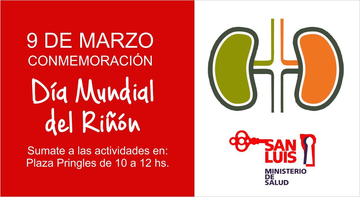 El 9 de marzo se celebra el Día Mundial del Riñón