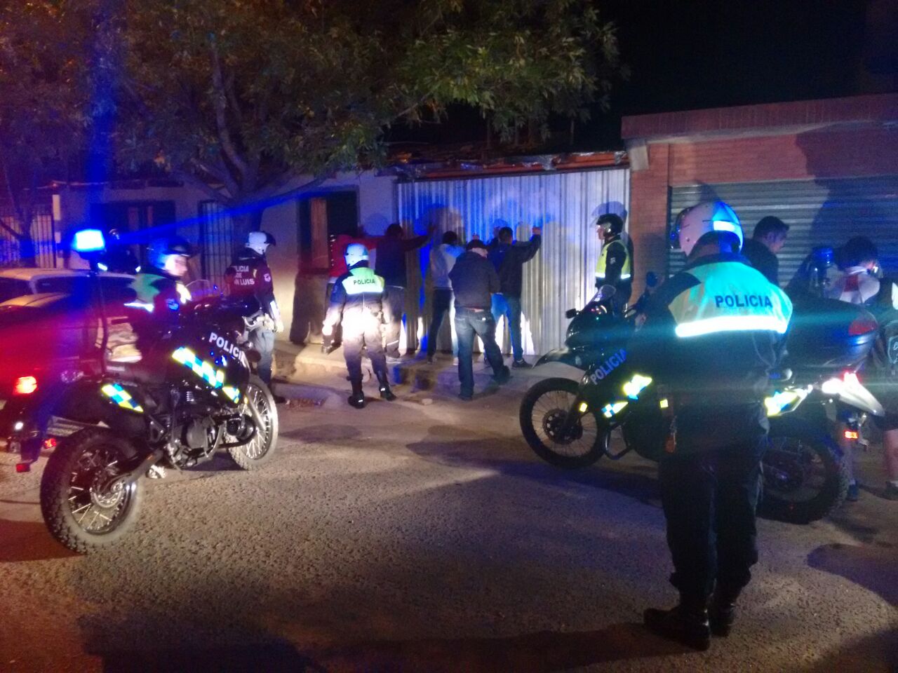 Fuerte operativo de la Policía en la zona sur