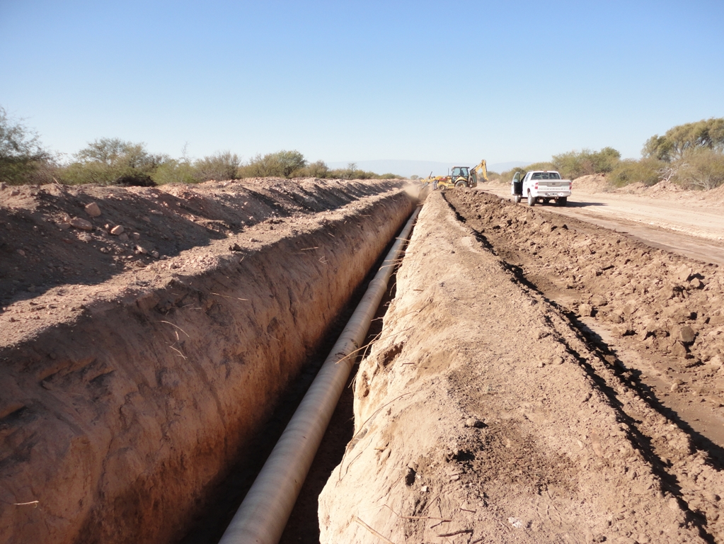 Obras de mejora y mantenimiento en conducción de agua cruda