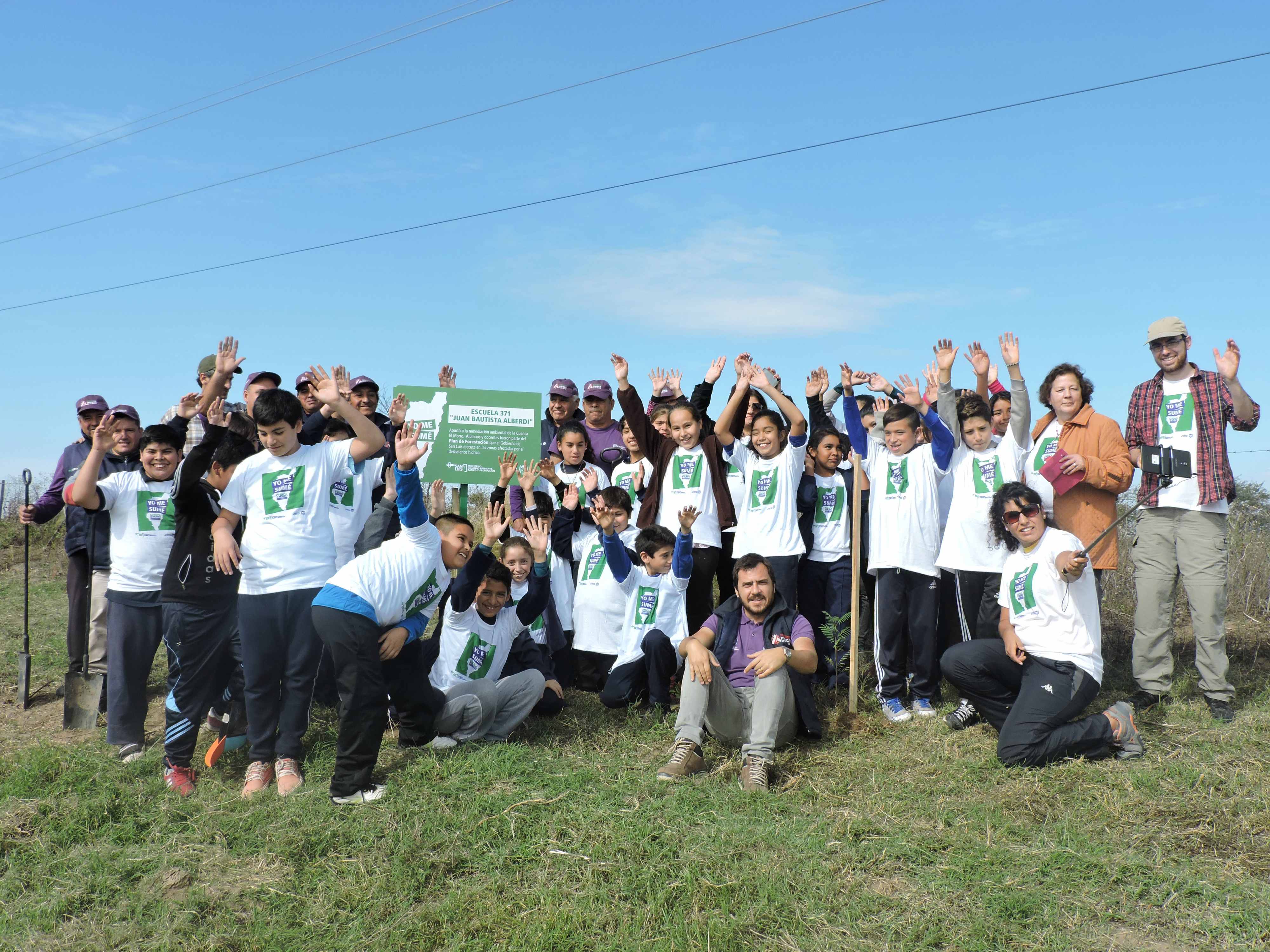 Una nueva escuela mercedina dejó su marca forestal en la Cuenca del Morro