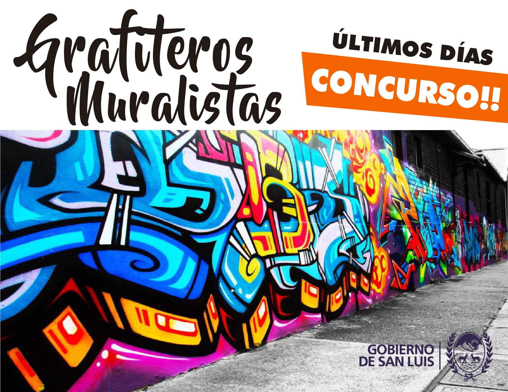 Últimos días para inscribirse en el concurso de grafiteros y muralistas