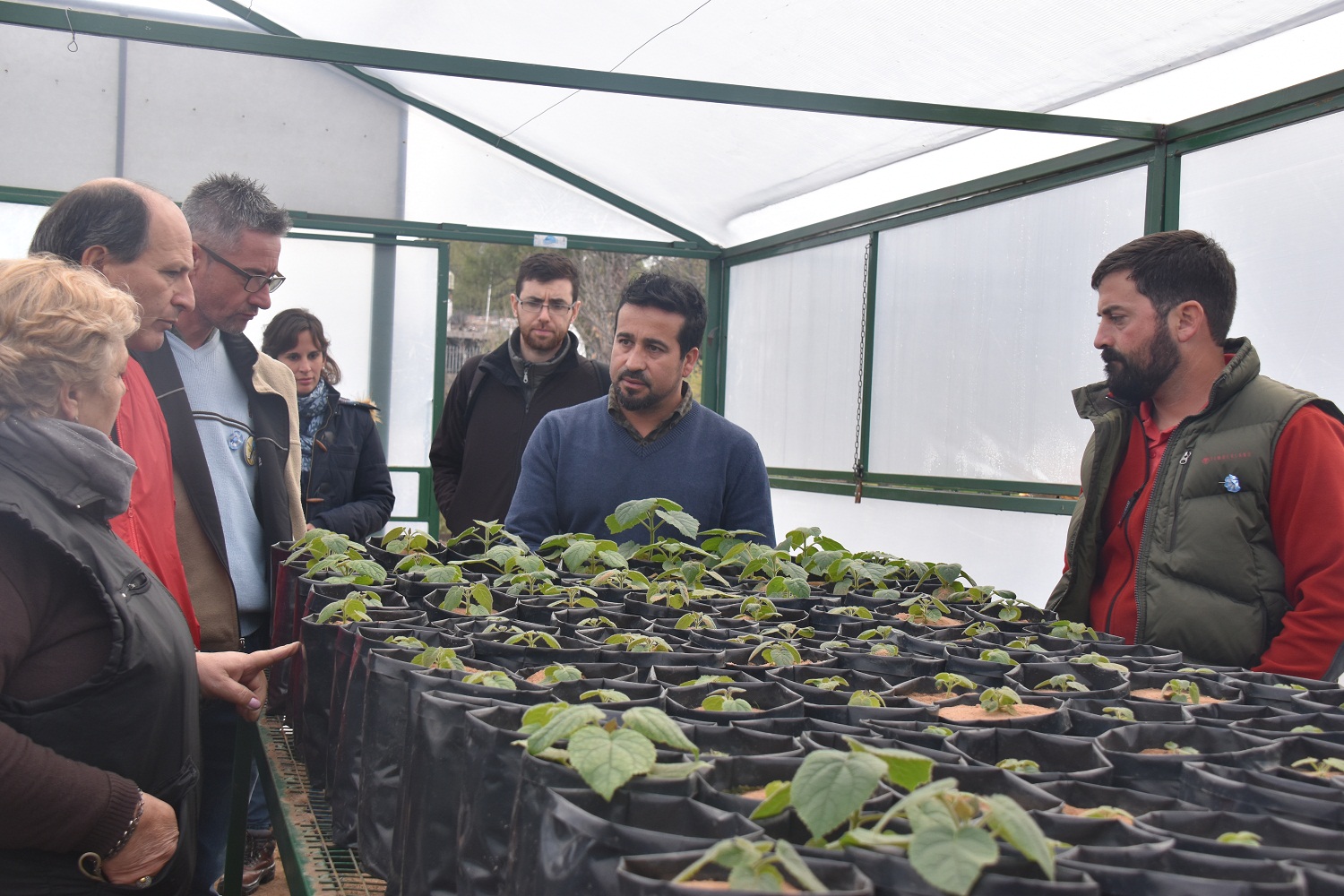 Una jornada de intercambio ambiental en los viveros de San Luis