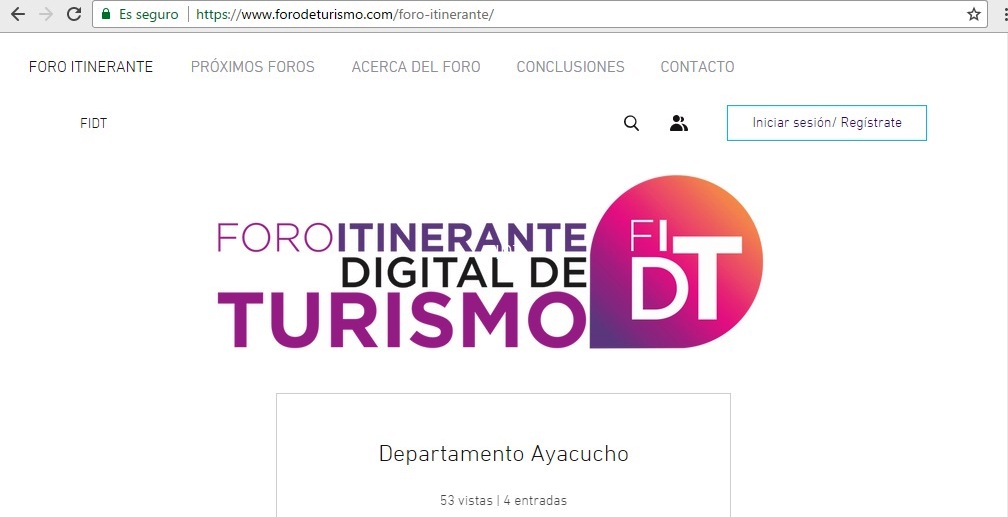 Todos pueden participar del Foro Itinerante Digital de Turismo