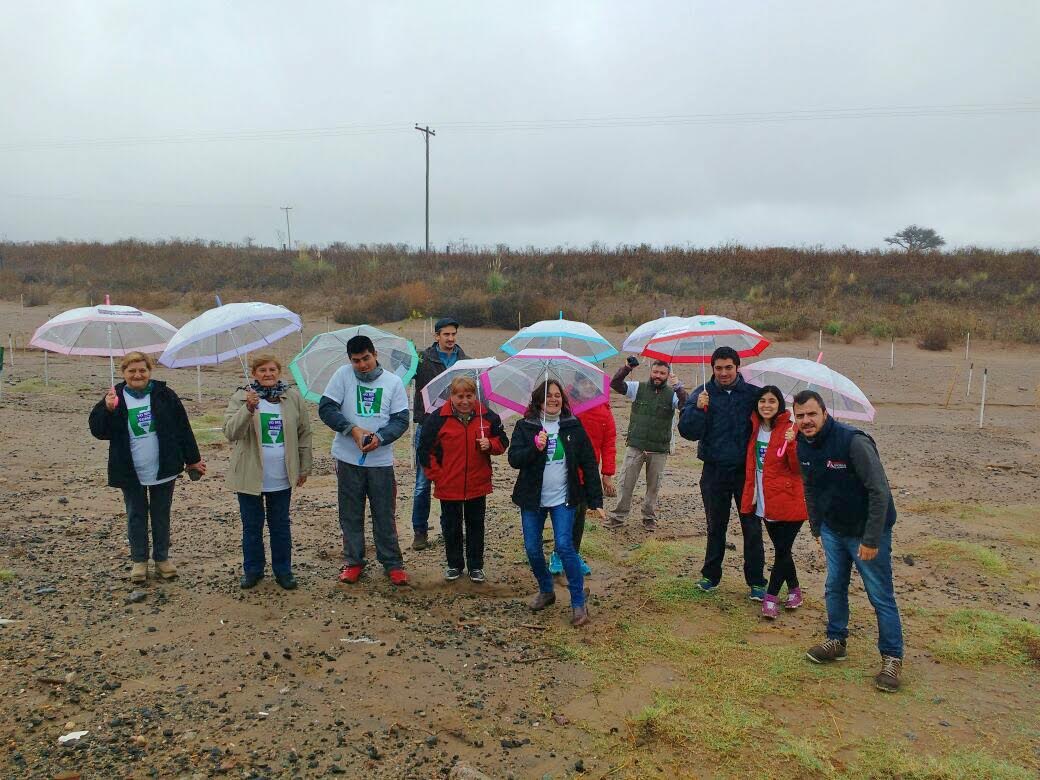 Cuenca del Morro: el Club de Astronomía mercedino se sumó a la forestación