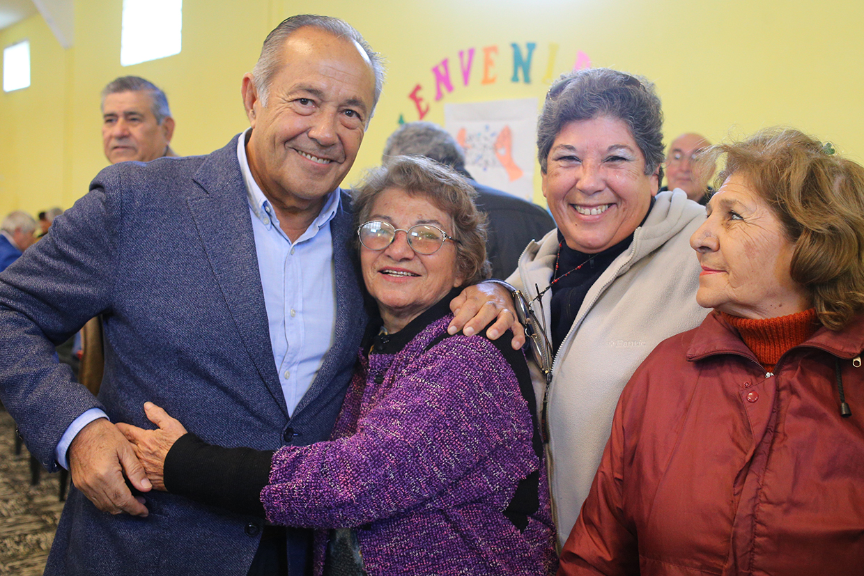 Adolfo, en un Foro Cívico en Justo Daract   