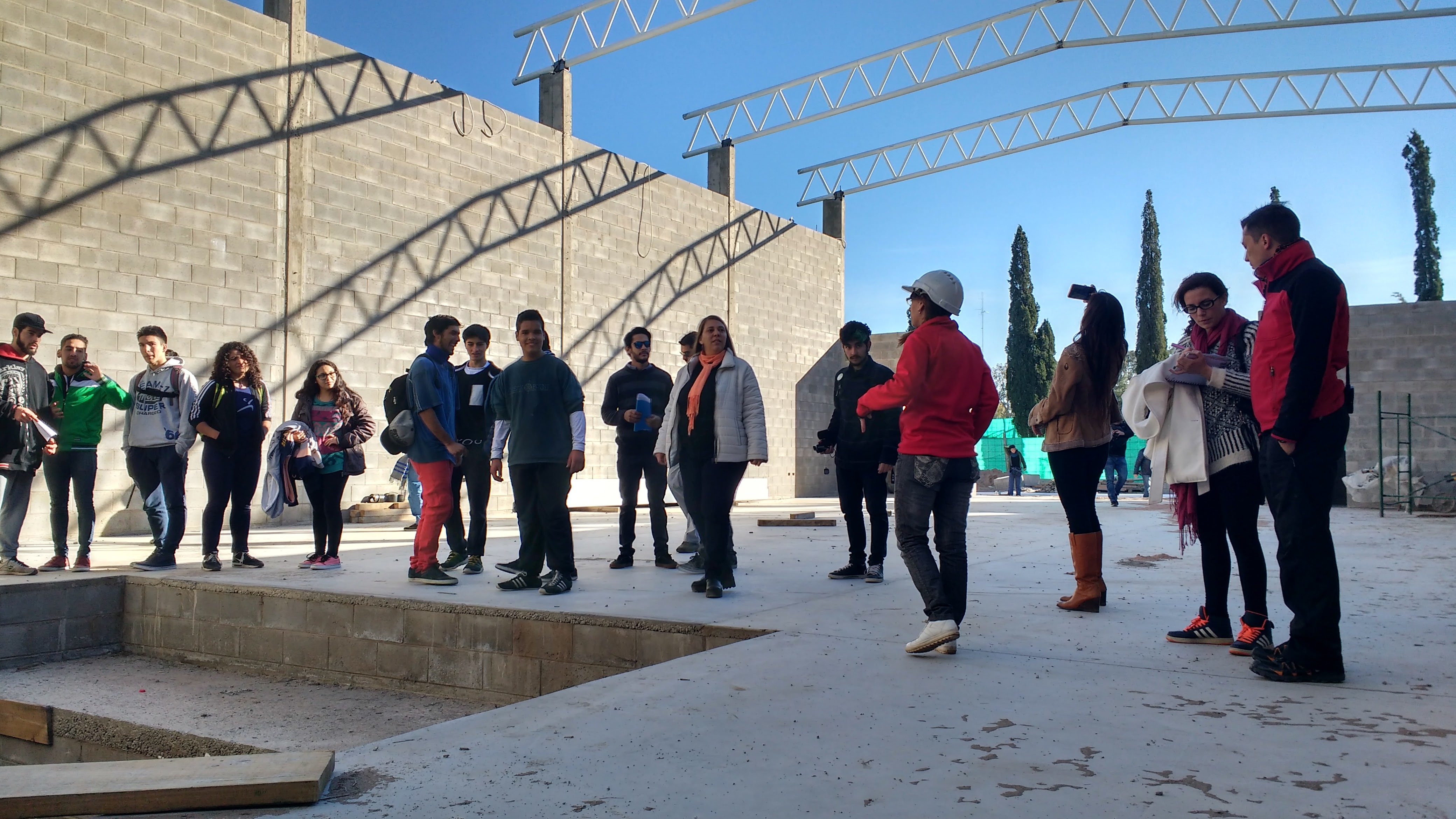 Realizaron una visita por las obras del parque de deportes extremos