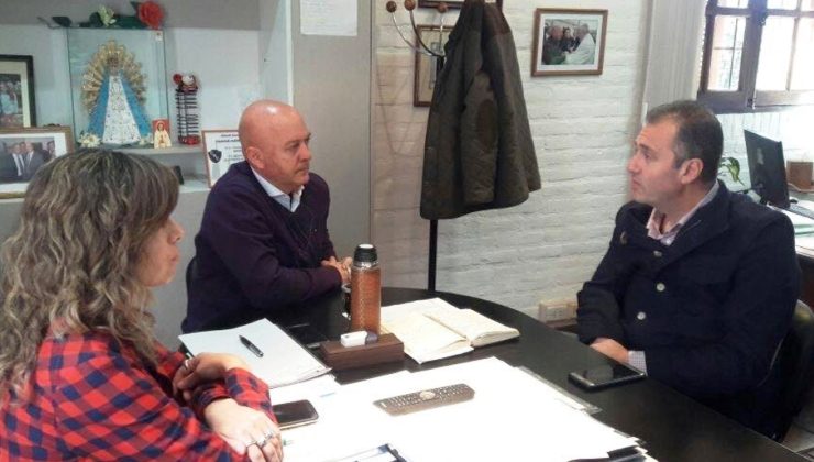 Cabrera se reunió con el intendente de Juana Koslay