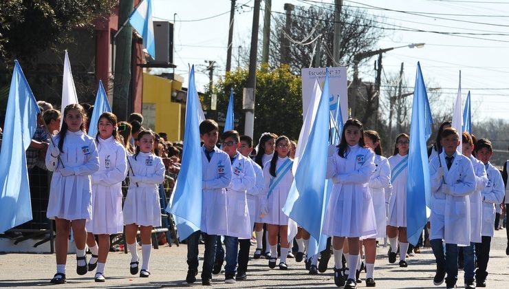 Justo Daract homenajeó al Padre de la Patria