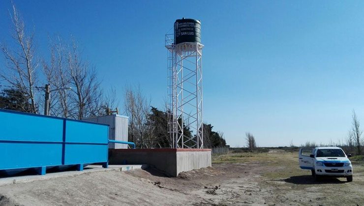 Finalizó la obra de provisión de agua cruda y potable para producción hortícola