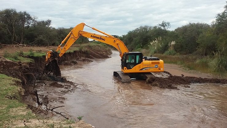 Las tareas de drenaje de las zonas media y baja de la Cuenca del Morro, en su etapa final