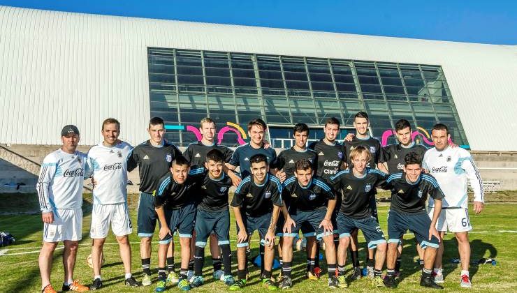 La Selección Argentina ya entrena en San Luis