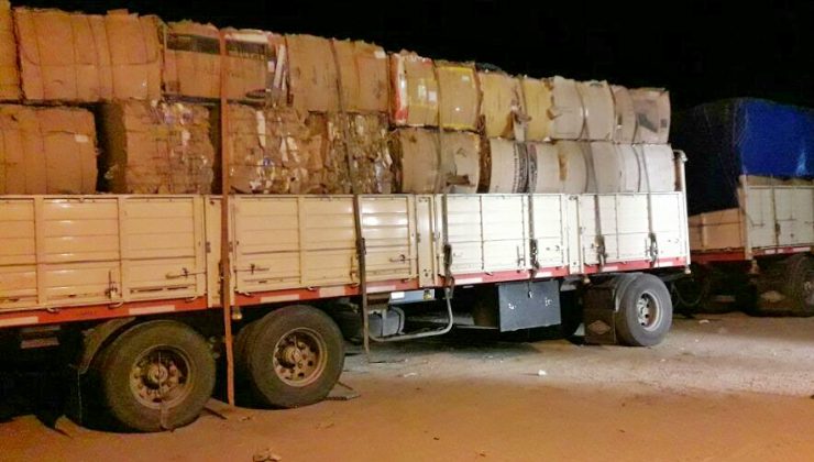 En la planta “El Jote” recuperaron más de 18.000 kilos de cartón