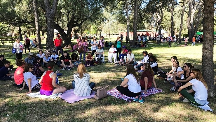 El Parque de las Naciones se convirtió en un espacio de meditación