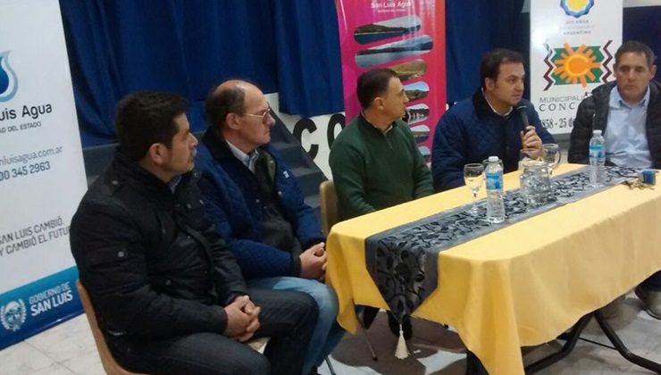 El Gobierno de la Provincia optimizará el servicio de agua potable en Concarán 