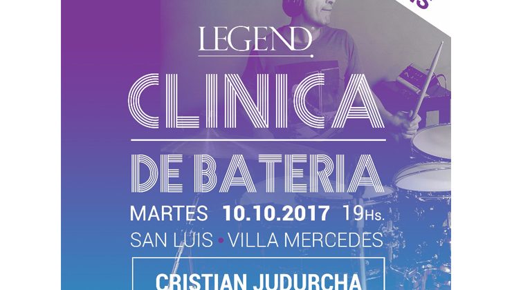 Dictarán una clínica de batería en la Casa de la Música