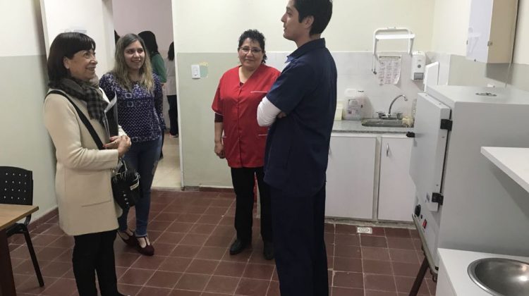 Corvalán visitó el centro de salud de Fraga