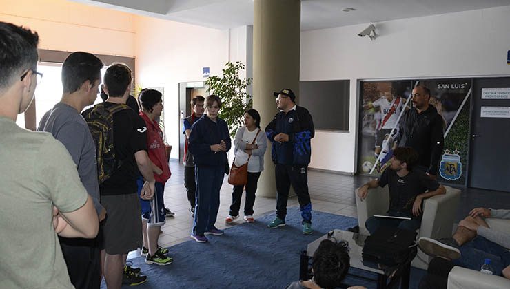 Una familia y 28 universitarios evacuados en el Estadio “Juan Gilberto Funes”