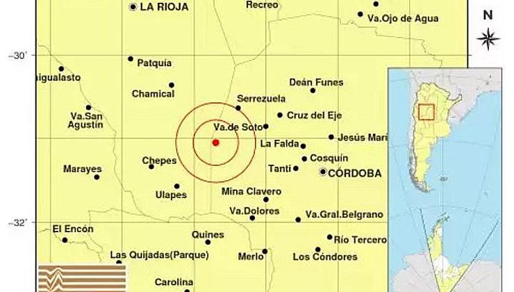 Un sismo en Córdoba se sintió en el norte provincial