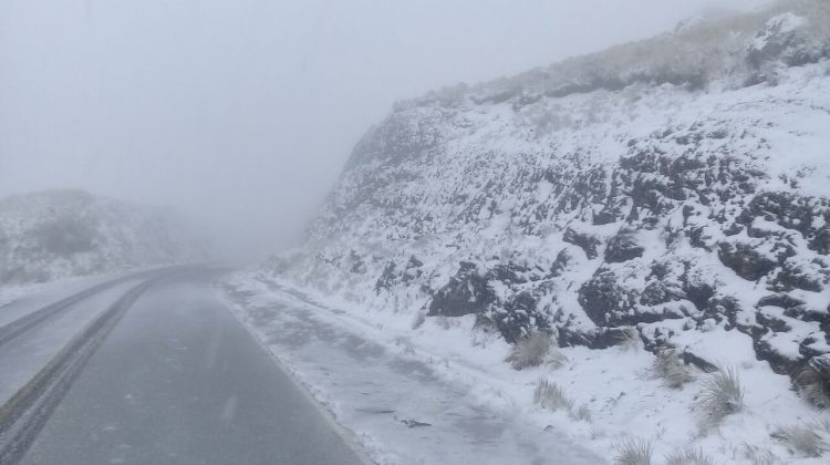 Nevó en las Sierras de los Comechingones