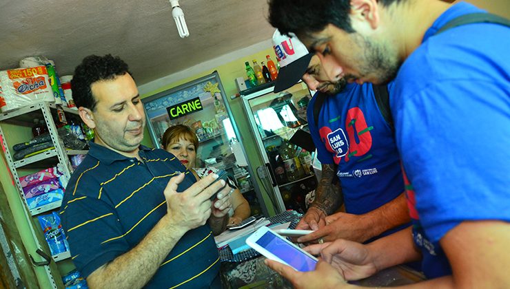 Los verificadores recorrieron El Volcán