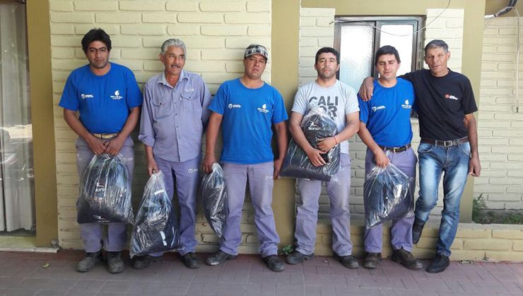 San Luis Agua entregó vestimenta y elementos de seguridad a su personal de cuadrilla