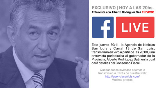 Mirá la entrevista del gobernador en vivo a las 20:00 por aquí