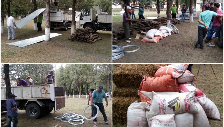 Familias de Balde y Salinas del Bebedero recibieron sus kits