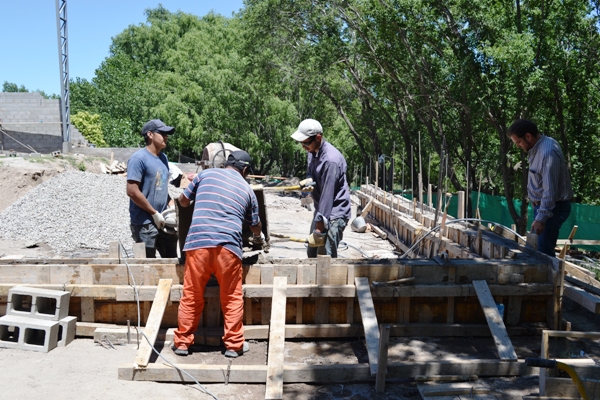 Continúa la obra en el polideportivo de El Morro